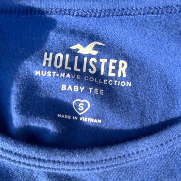 Women’s Small Hollister Blue Long Sleeve With Side Cinch And Bows - Picture 4 of 7